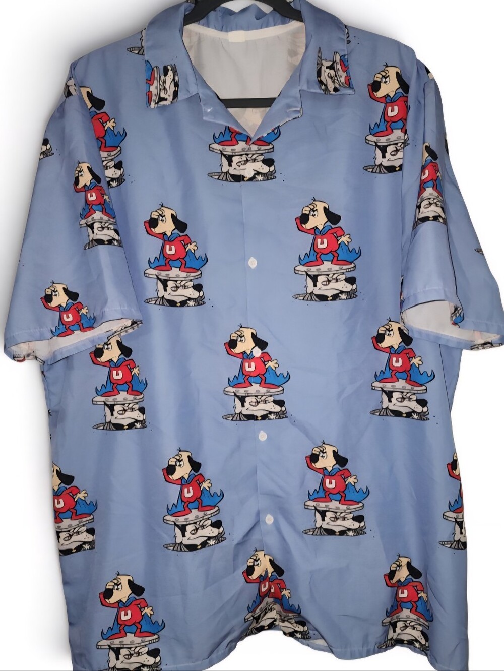 Mens Underdog Short Sleeve Butron Up Shirt Sz XL